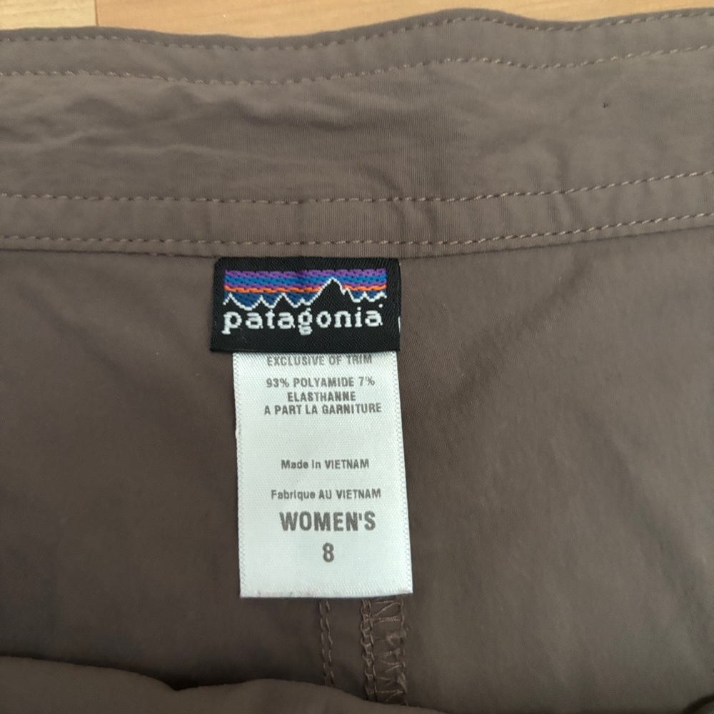 Patagonia Tan Wrap Women's Skirt with Shorts Vintage 2010 - Picture 2 of 5